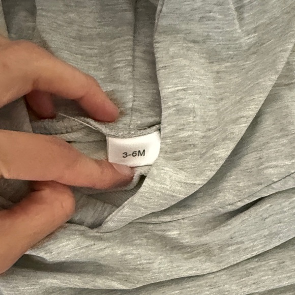 Grey Bunny-Ear Hooded One-Piece for Kids - Picture 2 of 4